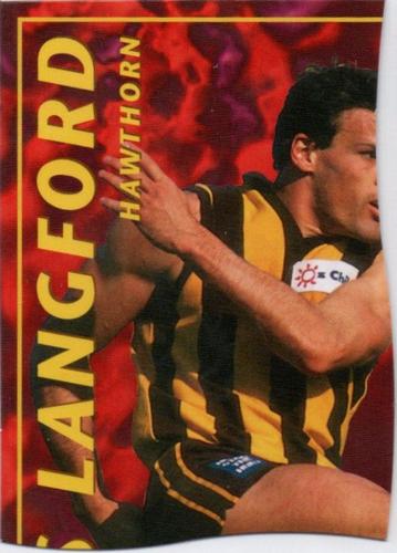 1995 Bewick Enterprises AFLPA Football Quarters #43 Chris Langford Front